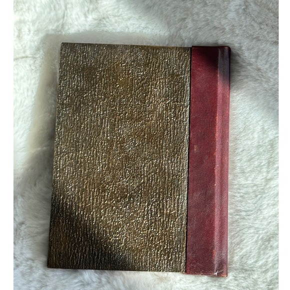 Matr Boomie Other - Matr Boomie Sustainable Leather Journal Embossed Cover Red Spine Blank Pages